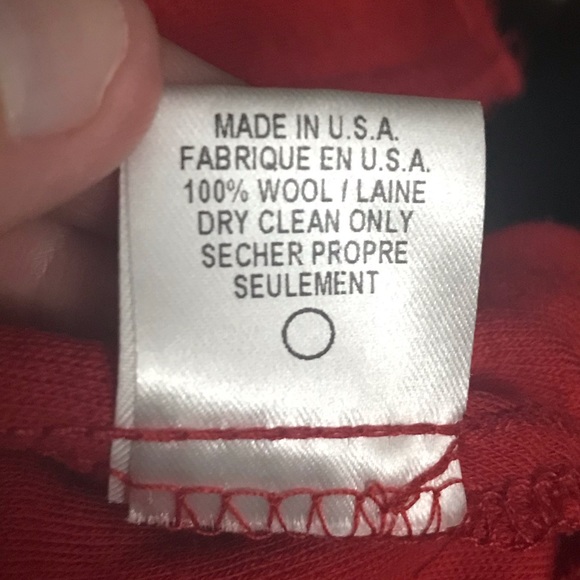 Diane Von Furstenberg 100% Wool Red Midi Dress - Picture 6 of 8